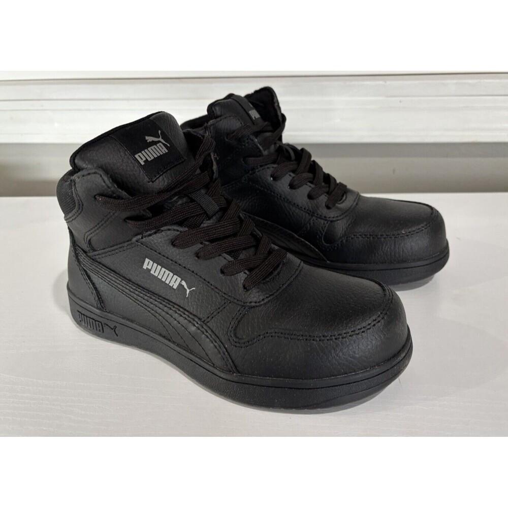 MENS PUMA SAFETY FRONTCOURT MID COMPOSITE TOE BLACK